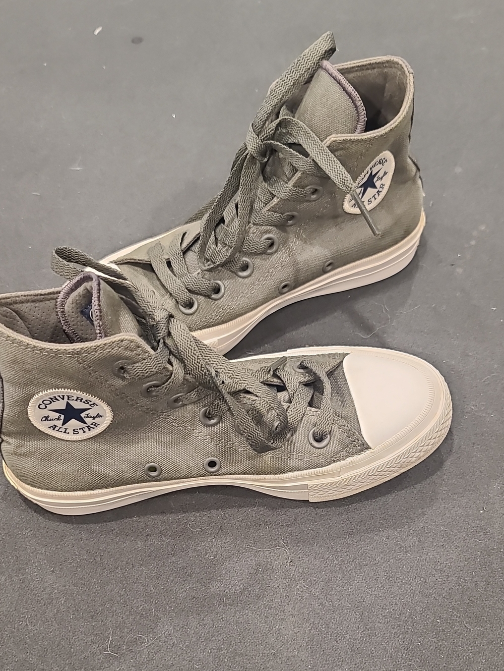 Discontued Converse Chuck Taylor All Star II High Top Grey Sneakers  Women 5.5